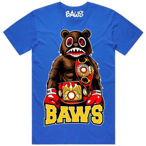 Baws Boxing Royal Blue T-Shirt