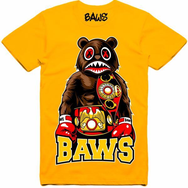 Baws Boxing Yellow T-Shirt