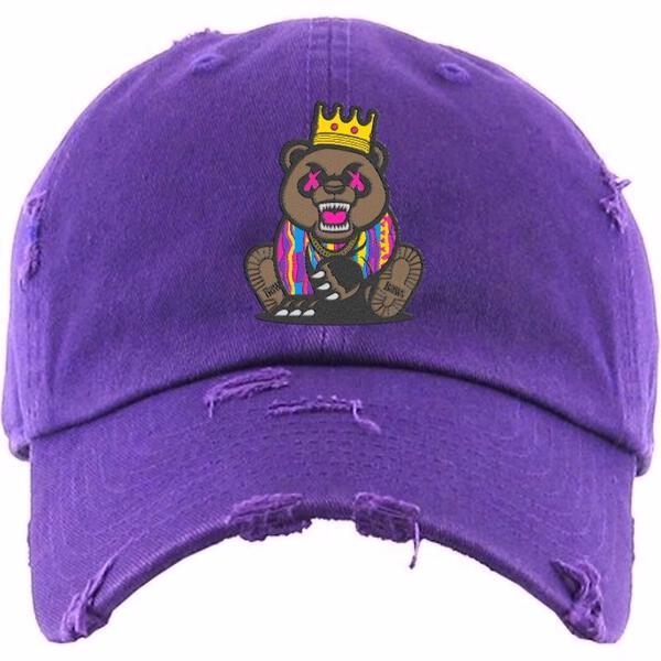 Baws King Crown Purple Dad Cap