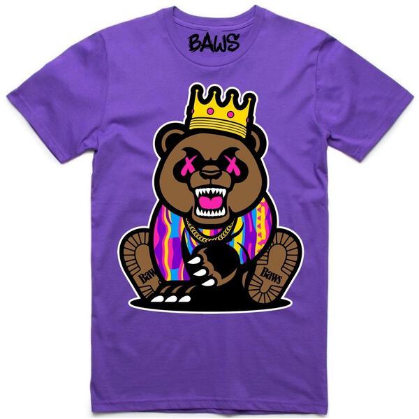 Baws King Crown Purple T-Shirt