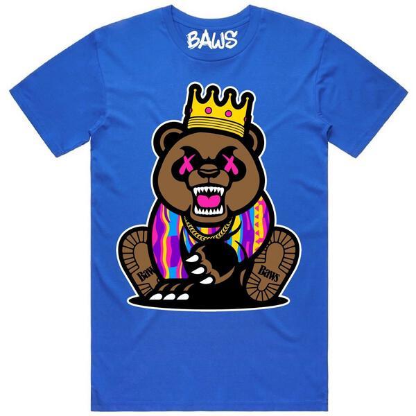 Baws King Crown Royal Blue T-Shirt