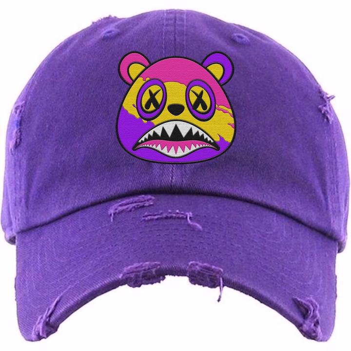 Baws Neon Splash Purple Dad Cap