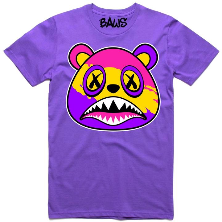 Baws Neon Splash Purple T-Shirt