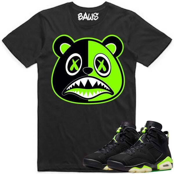 Baws Yayo Black Neon Green T-Shirt – DS Online