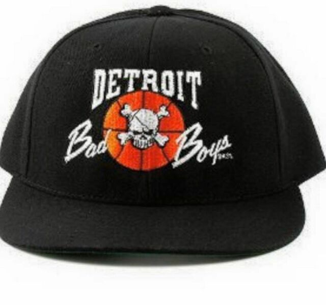 Authentic Detroit Bad Boys Black Snapback Hat