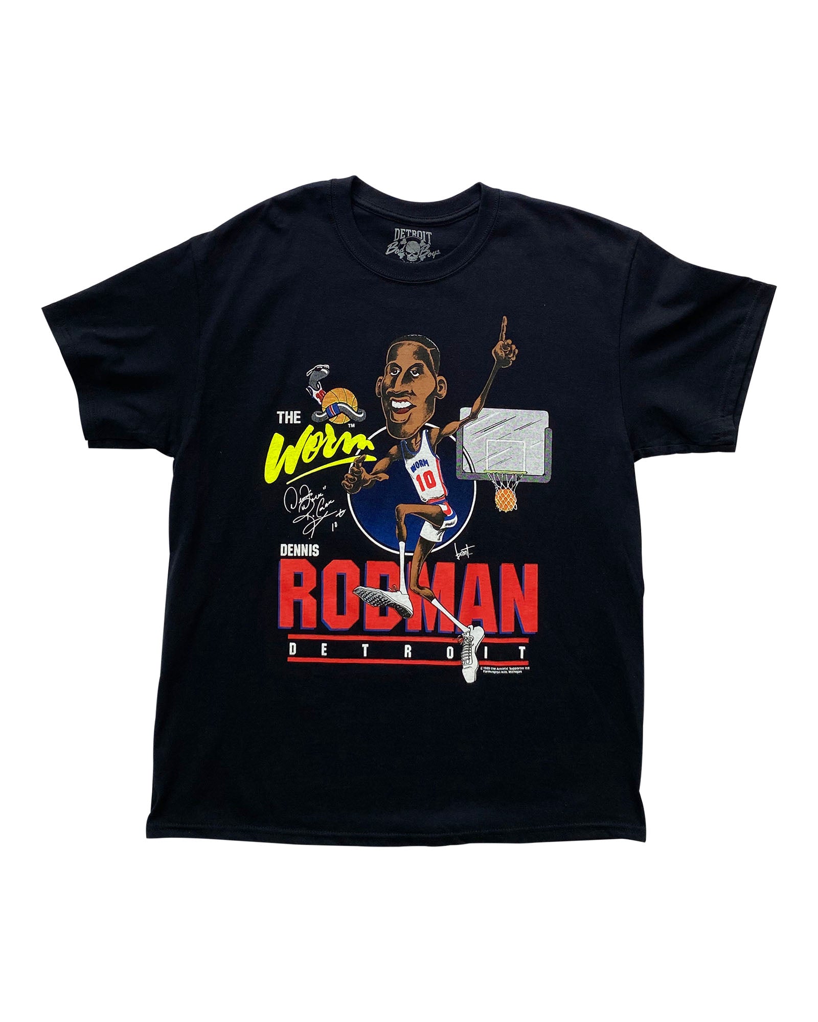 Authentic Detroit Bad Boys Dennis Rodman Character T-shirt – DS Online