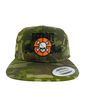 Authentic Detroit Bad Boys Army Green Camouflage Snapback Hat