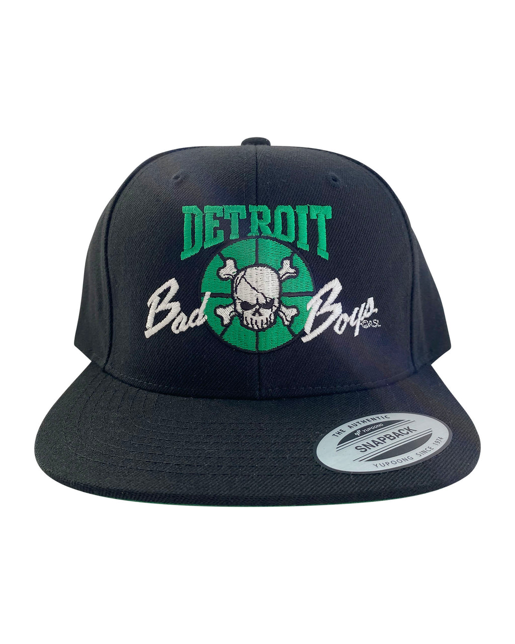 Authentic Detroit Bad Boys Black Snapback Hat