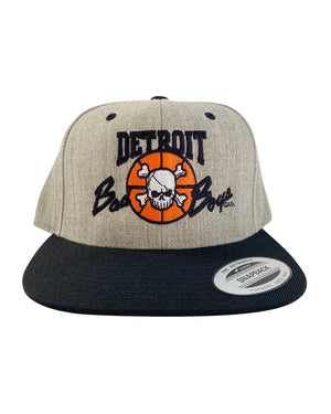 Authentic Detroit Bad Boys Grey Snapback Hat
