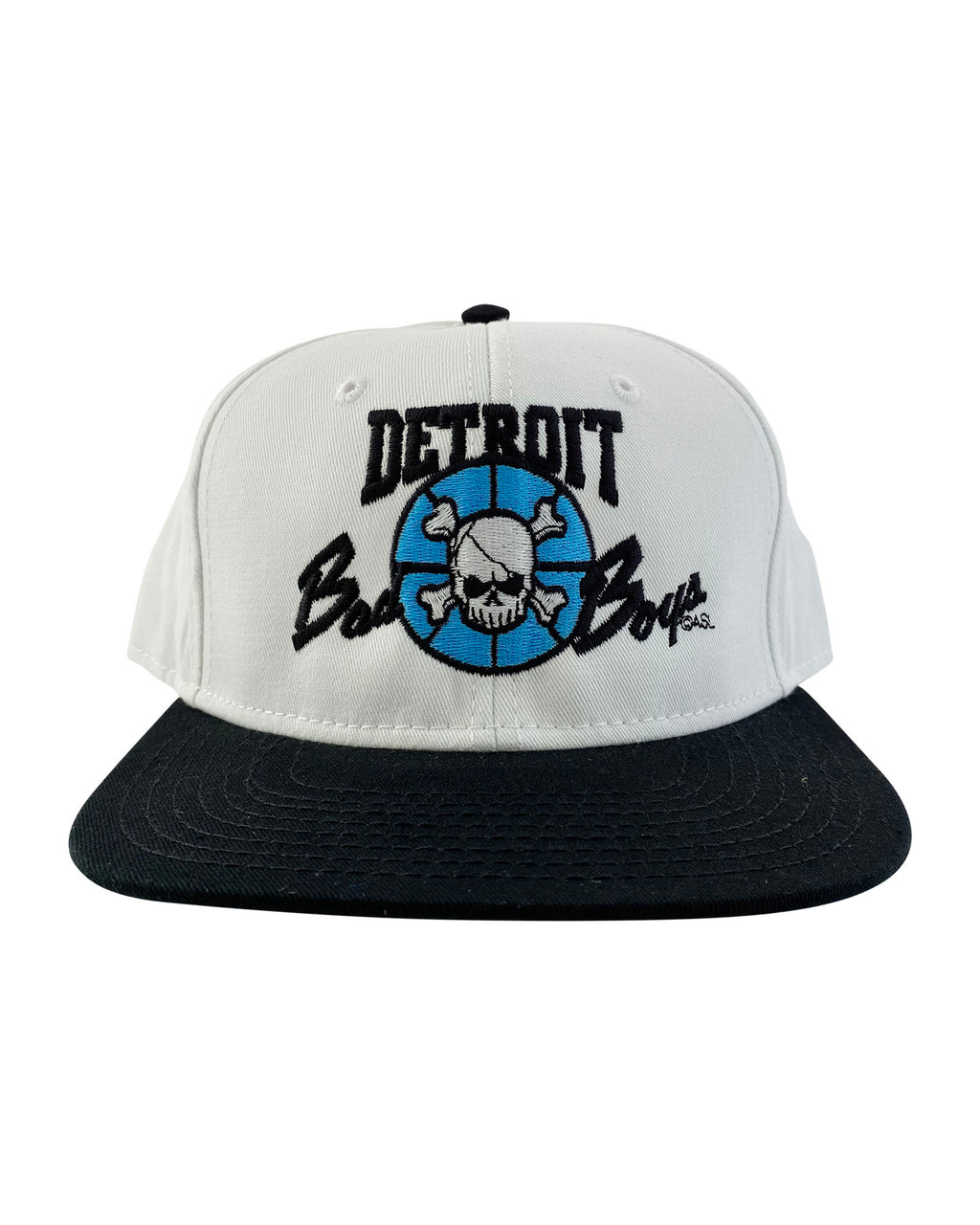 Authentic Detroit Bad Boys White Snapback Hat