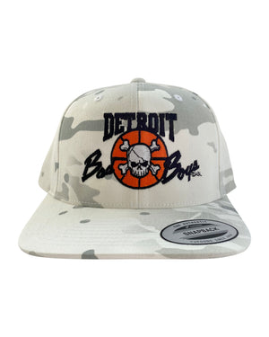 Authentic Detroit Bad Boys White Multi Camouflage Snapback Hat