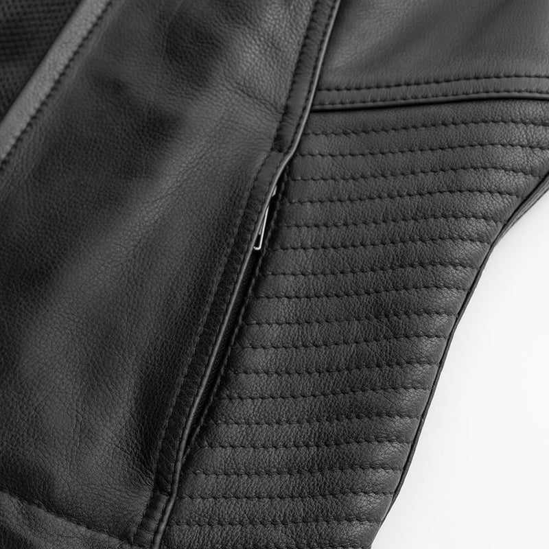 Nina Women's Motorcycle Leather Vest