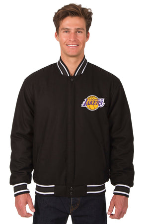 Los Angeles Lakers Wool Jacket – Black