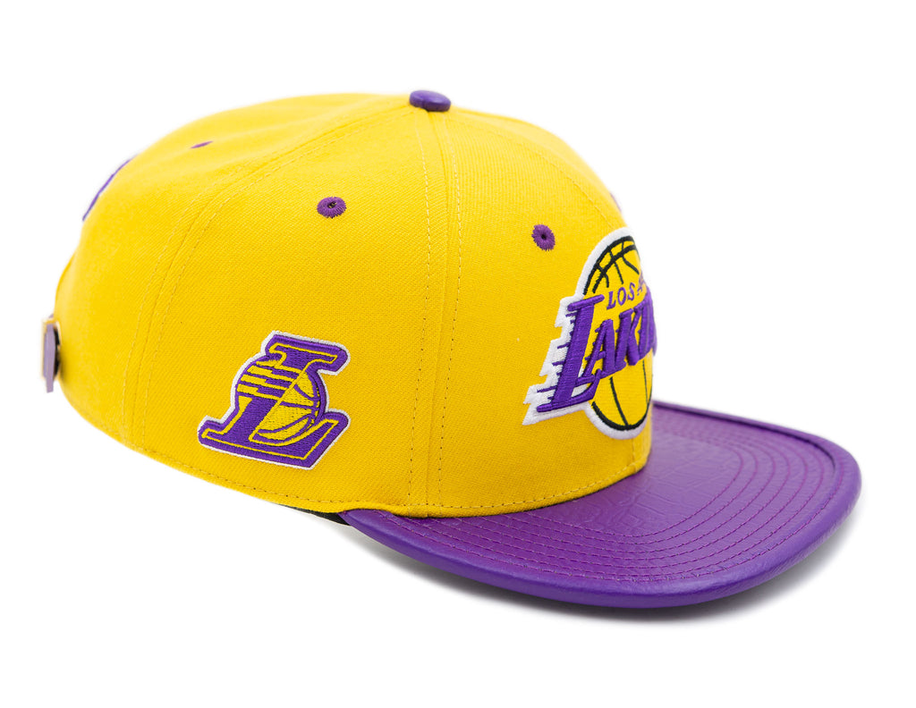 Los Angeles Lakers Pro Standard Team Leather Strap Back Cap