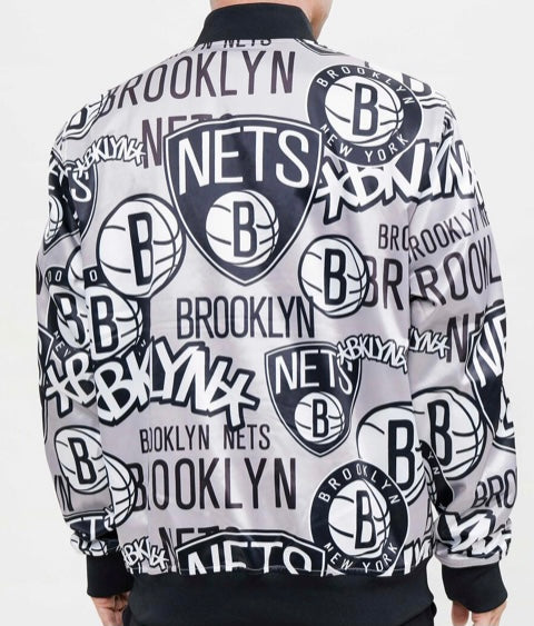 Pro standard Brooklyn Nets Collage Satin Jacket – DS Online