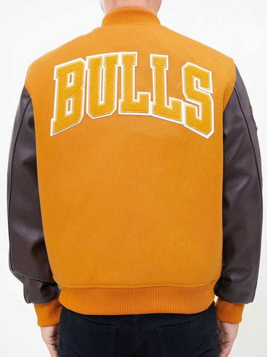 Chicago Bulls Letterman Bomber Basketball Varsity Wool Jacket
