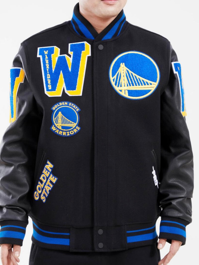 Golden State Warriors Varsity Black Jacket