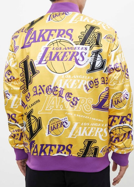 Los Angeles Lakers Pro Standard Satin Full-Snap Jacket - Camo