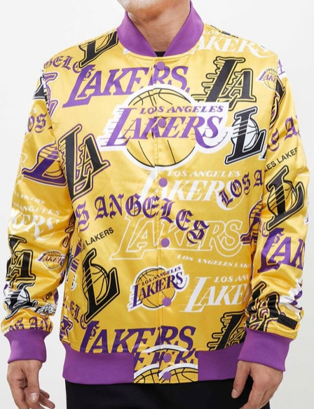 Men's Satin Los Angeles Lakers Jacket - Films Jackets