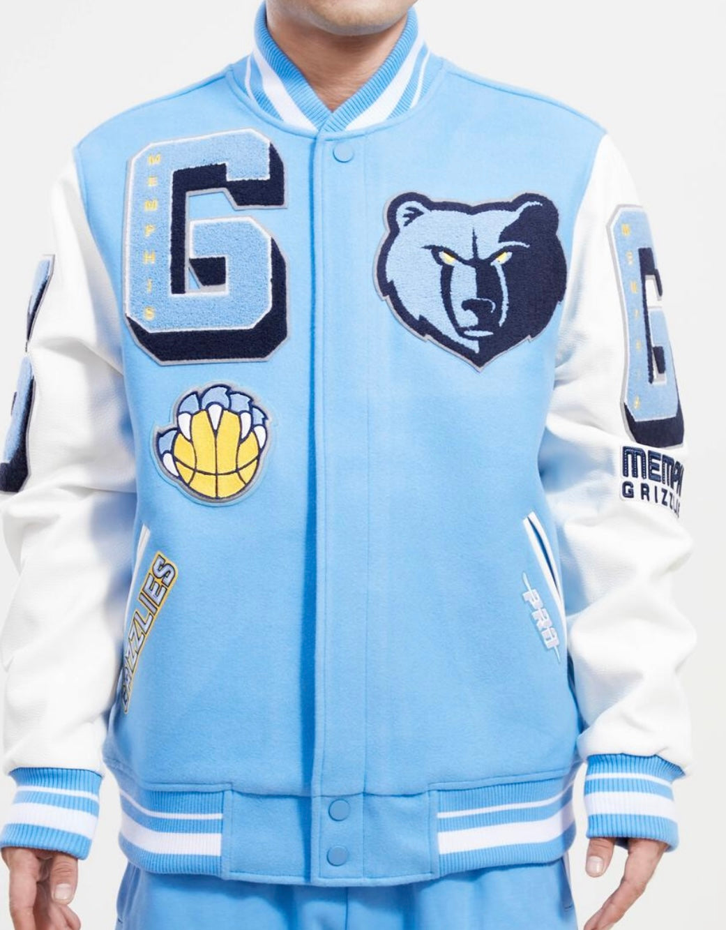 Mens Varsity Grizzlies Jacket - Starter Grizzlies NBA Bomber Jacket