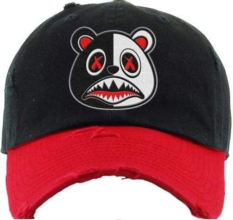 Yayo Baws Bear Black and Red Two Tone Dad Hat
