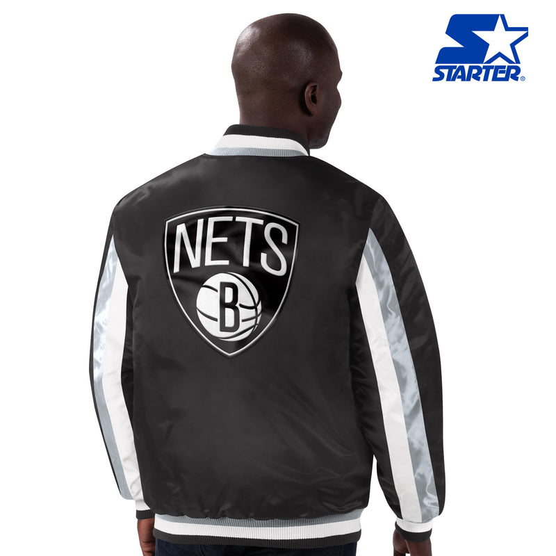 Starter Brooklyn Nets Stripe Jacket