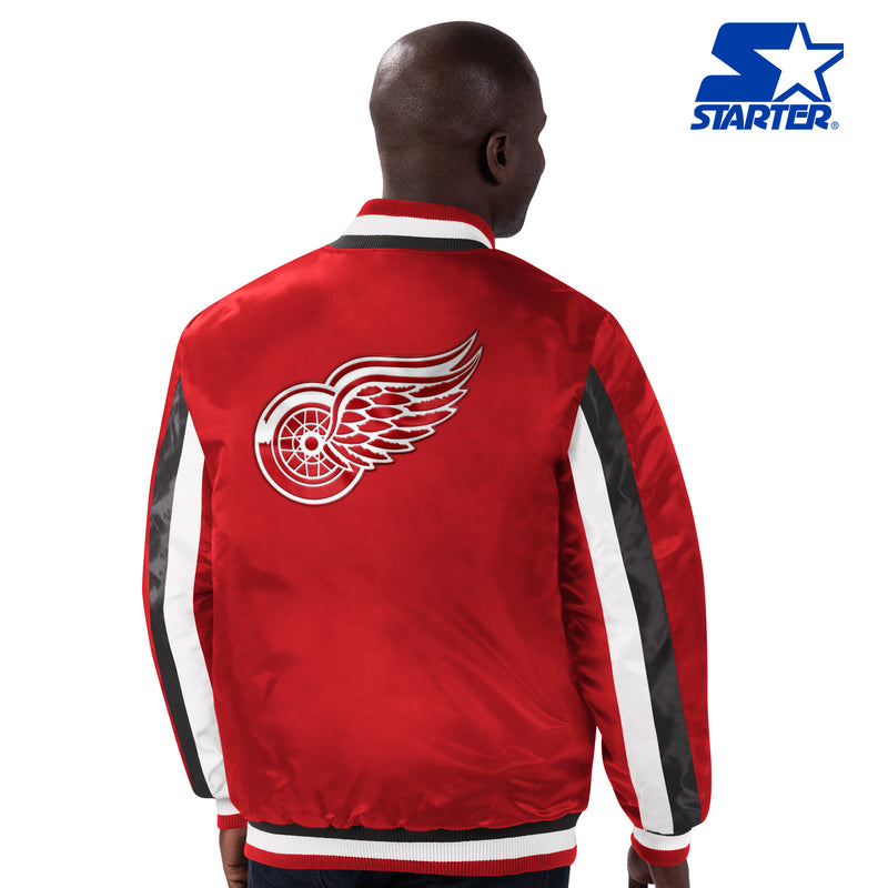 Starter Detroit Red Wings Stripe Jacket