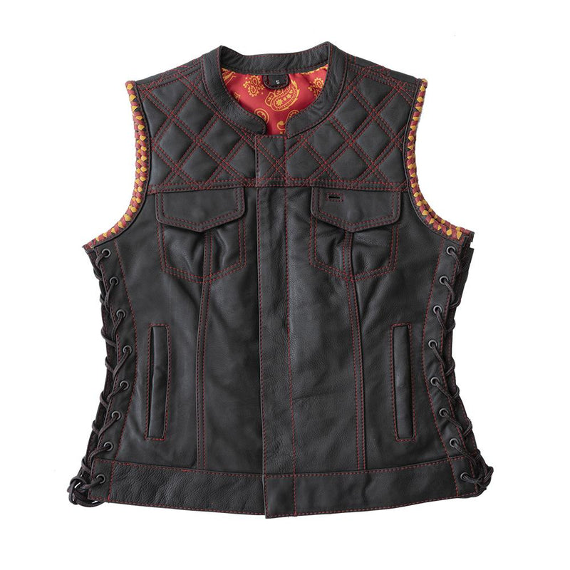 Torch Women's Motorcycle Leather Vest