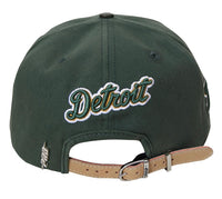 Detroit Tigers Pro Standard  Strap Back Cap Leather Brim Olive