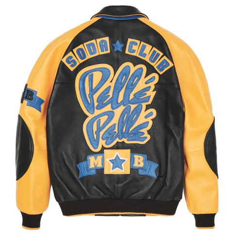 Pelle Pelle MB Wool and Leather Varsity Jacket - Black – DS Online