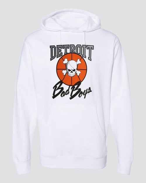 Authentic Detroit Bad Boys Hoody Sweatshirt - White