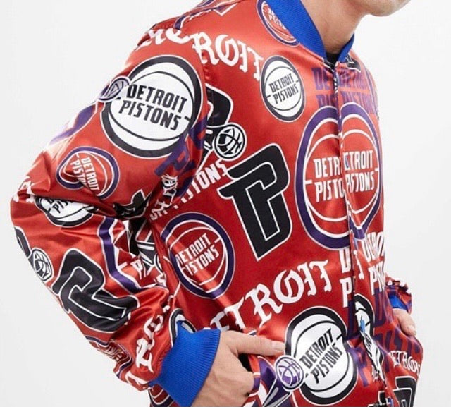 Pro standard Detroit Pistons Collage Satin Jacket