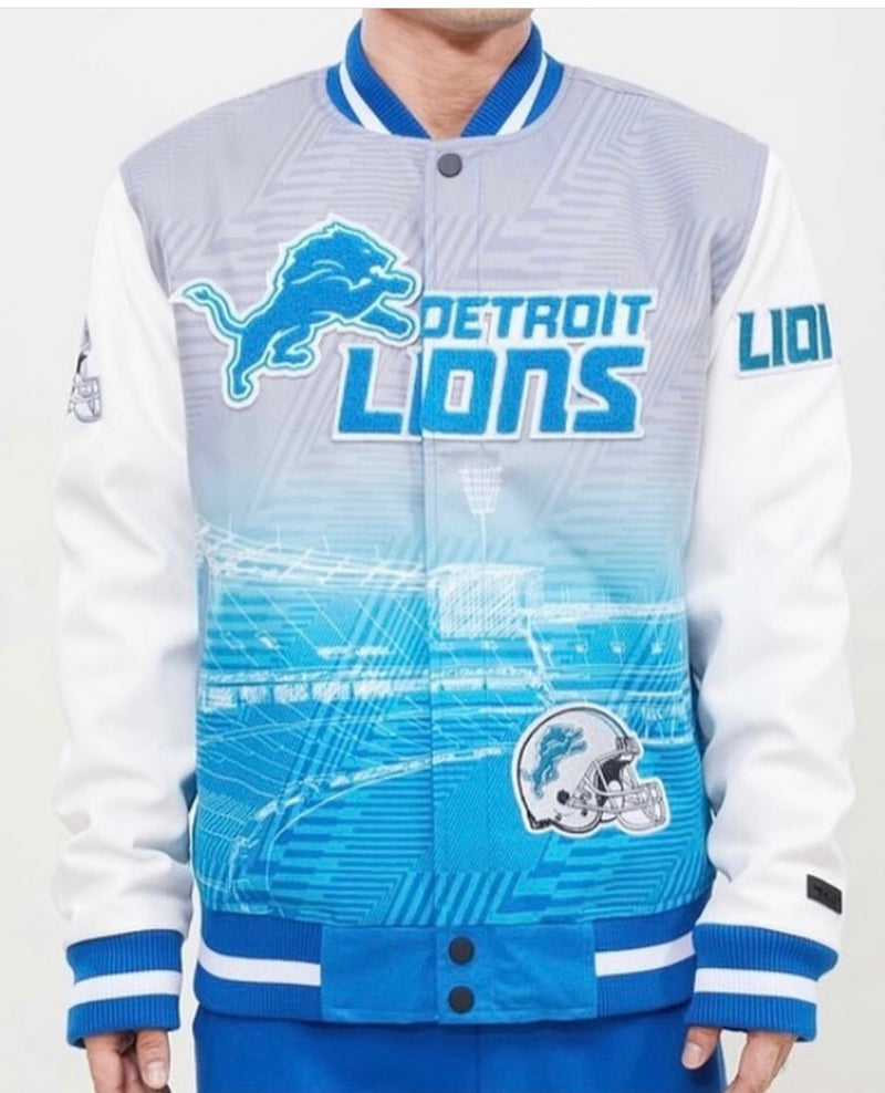 Pro Standard Remix Detroit Lions Varsity Jacket