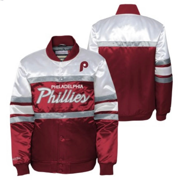 Mitchell and Ness Kids Philadelphia Phillies Satin Jacket – DS Online